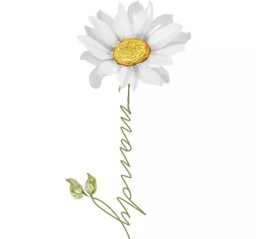 Mother and daughter t-shirt mandy flower design - TenStickers
