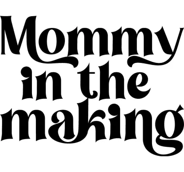 Mother and daughter t-shirt mommy daddy reveal - TenStickers