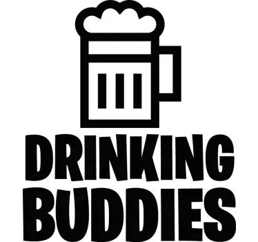Drinking buddies Father  and son matching shirts - TenStickers