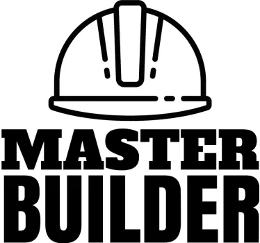 Master builder Father  and son matching shirts - TenStickers