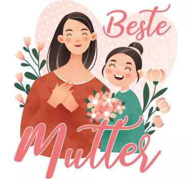 Mother and daughter t-shirt best mother moments - TenStickers