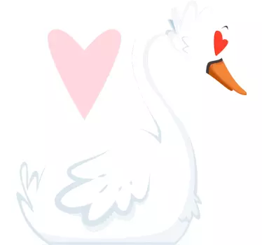 Mother and daughter t-shirt swan love design - TenStickers