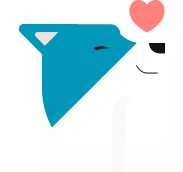 Cute dogs in love matching shirts for couples - TenStickers