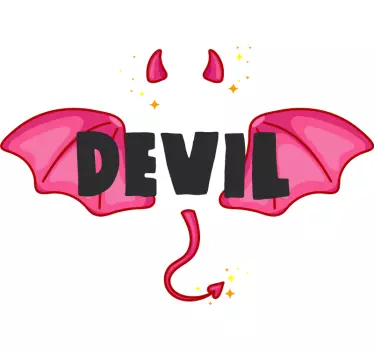 Angel and devil matching shirts for couples - TenStickers
