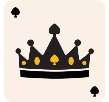 King queen card pattern matching shirts for couples - TenStickers