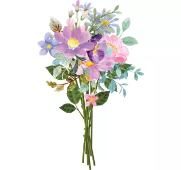 Floral bouquet design t-shirt - TenStickers