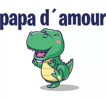 Dino dad and son Father  and son matching shirts - TenStickers