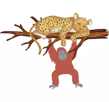 Kids t-shirt fun animal adventure - TenStickers