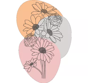 Floral pattern design t-shirt - TenStickers