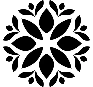 Simple flower silhouette t-shirt - TenStickers
