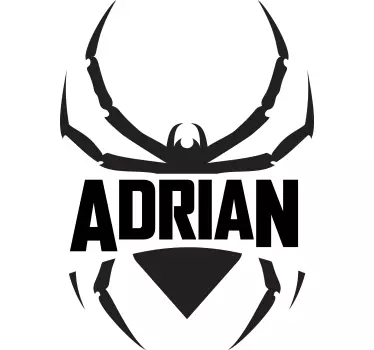 Kids t-shirt spider-inspired name tee - TenStickers