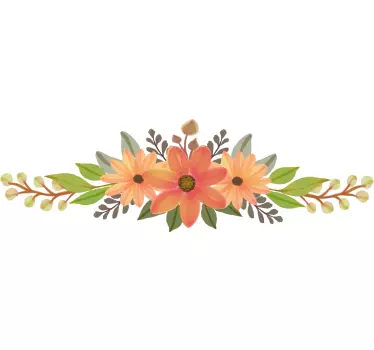 Floral joyful embrace t-shirt - TenStickers