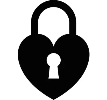 Couple t-shirts with key and lock design - TenStickers