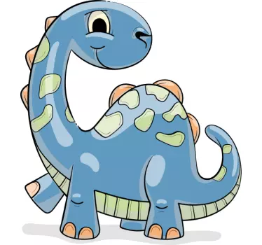 Blue dinosaur cartoon Kids shirt - TenStickers