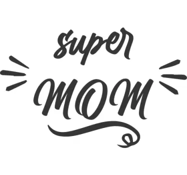 Mother and daughter t-shirt super mom vibes - TenStickers