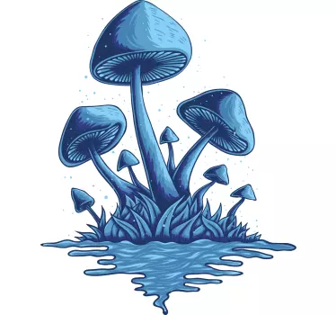 Mushroom forest fantasy t-shirt - TenStickers