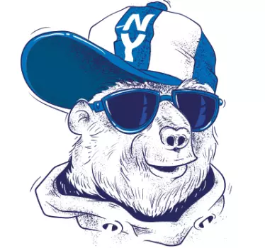 Cool monkey in shades t-shirt - TenStickers