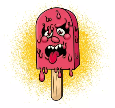 Kids t-shirt monster ice cream delight - TenStickers