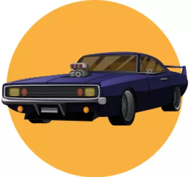 Father and son t-shirt classic muscle car design - TenStickers