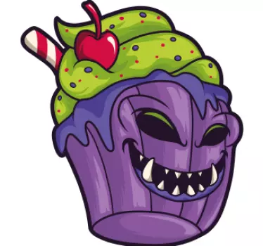 Kids t-shirt surprised cupcake expression - TenStickers