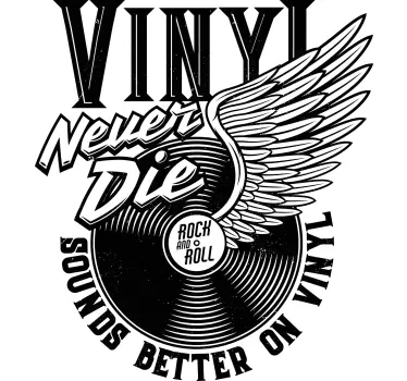 Vinyl sounds better t-shirt - TenStickers
