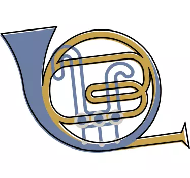 Musical Horn Symbol t-shirt - TenStickers