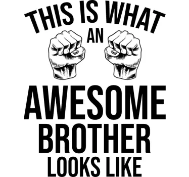 Awesome Brother Shirt t-shirt - TenStickers