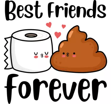 Couple t-shirts bffs for life - TenStickers