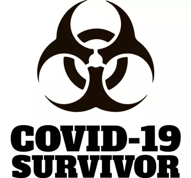Covid survivor funny design t-shirt - TenStickers