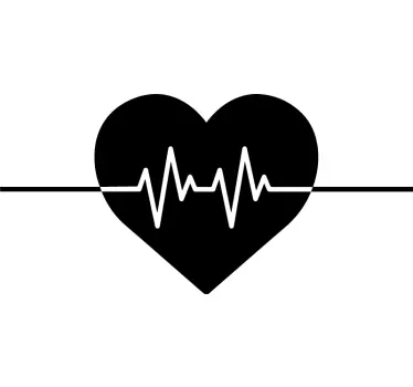 Matching heart rate couple t-shirts - TenStickers