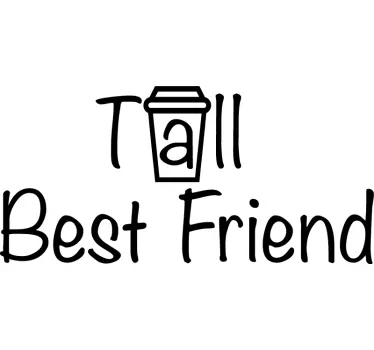 Couple t-shirts best friend duo - TenStickers