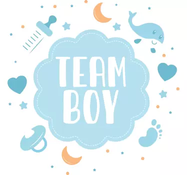 Baby t-shirt team boy adventure - TenStickers