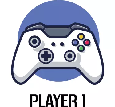 Joystick with player number Father  and son matching shirts - TenStickers