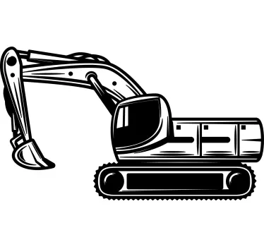 Kids t-shirt excavator fun shirt - TenStickers