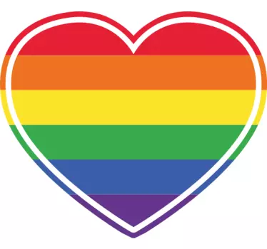 Vibrant heart illustration t-shirt - TenStickers