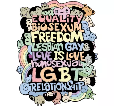 Mother and daughter t-shirt love celebrating equality - TenStickers
