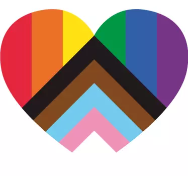 Colorful heart design t-shirt - TenStickers