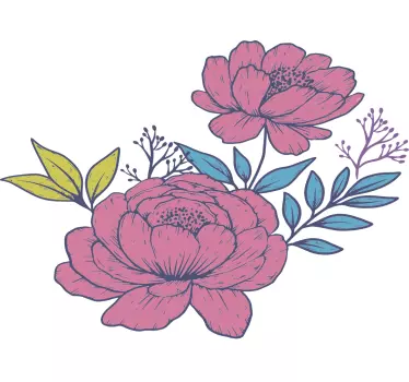 Kids t-shirt floral delight blooms - TenStickers