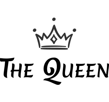 Mother and daughter t-shirt matching queen attire - TenStickers