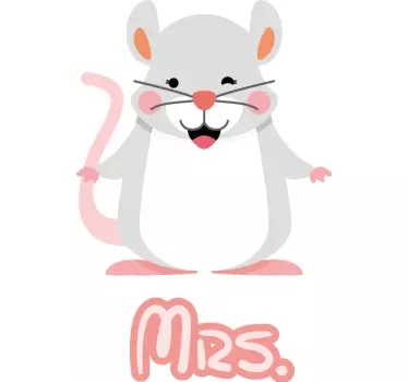 Mother and daughter t-shirt cute matching mice - TenStickers