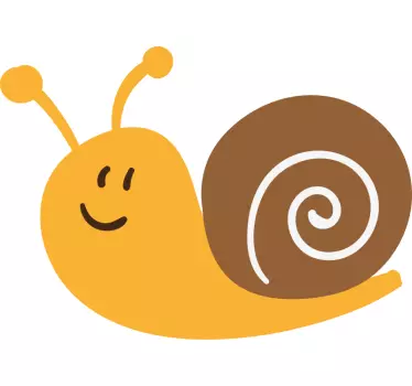 Baby t-shirt cute smiling snail - TenStickers