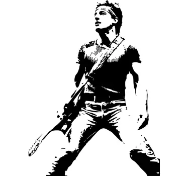 Bruce Springsteen black and white t-shirt - TenStickers