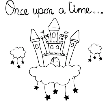 Kids t-shirt fairy tale castle design - TenStickers