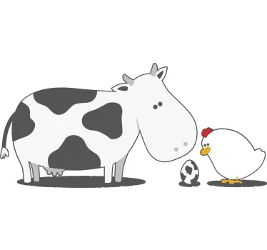 Kids t-shirt cute farm animals together - TenStickers