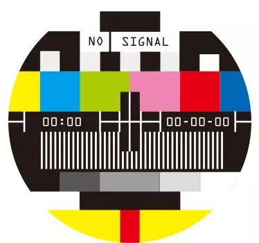 No signal pattern t-shirt - TenStickers