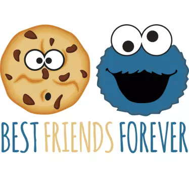 Cookie and monster friends t-shirt - TenStickers