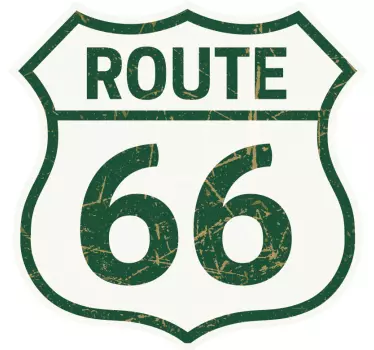 Route 66 retro design t-shirt - TenStickers