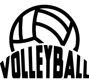 Stylish volleyball t-shirt - TenStickers