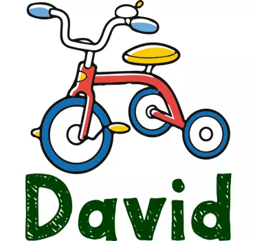 Kids t-shirt colorful tricycle print - TenStickers