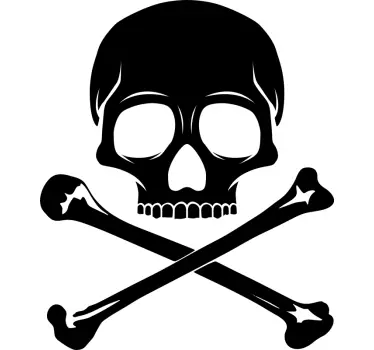 Skull and crossbones t-shirt - TenStickers